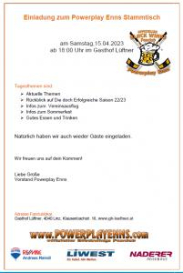 Flyer Stammtisch April 2023